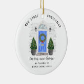私たちの初めてのクリスマスニューハウスメタルオーナメント セラミックオーナメント (右)