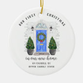 私たちの初めてのクリスマスニューハウスメタルオーナメント セラミックオーナメント (正面)