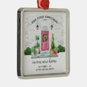 私たちの初めてのクリスマスニューハウスメタルオーナメント メタルオーナメント (右)