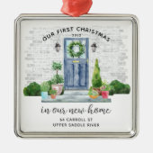 私たちの初めてのクリスマスニューハウスメタルオーナメント メタルオーナメント (正面)