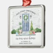 私たちの初めてのクリスマスニューハウスメタルオーナメント メタルオーナメント (左)