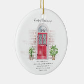 私たちの初めてのクリスマスニューホームウォーターカラー セラミックオーナメント (右)