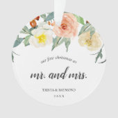 私たちの初めてのクリスマスピーチフローラ新着写真 オーナメント (正面)