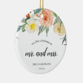 私たちの初めてのクリスマスピーチフローラ新着写真 セラミックオーナメント (右)