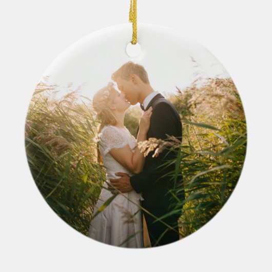 私たちの初めてのクリスマスピーチフローラ新着写真 セラミックオーナメント (裏面)