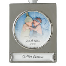 私たちの初めてのクリスマスフォトオーバーレイ双子の名前Year