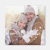 私たちの初めてのクリスマスフォトホリデイ マグネット (正面)