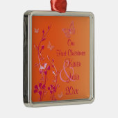 私たちの初めてのクリスマスプレミアムキープサケオーナメント メタルオーナメント (右)