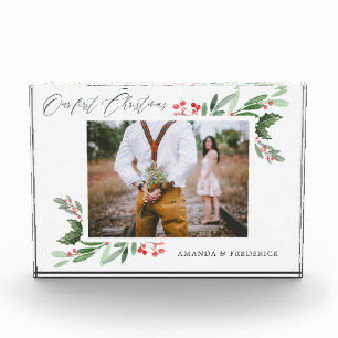 私たちの初めてのクリスマスホリすてきー写真 フォトブロック