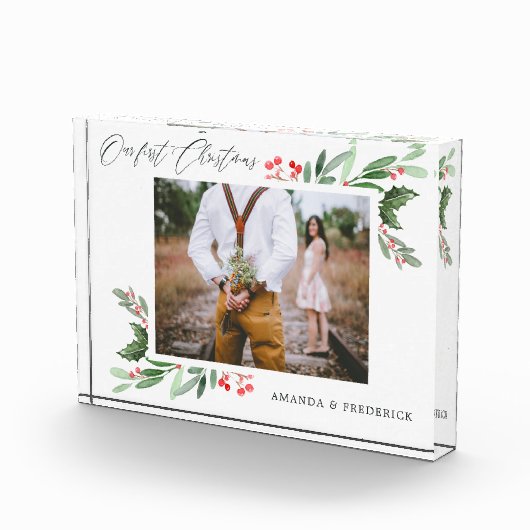 私たちの初めてのクリスマスホリすてきー写真 フォトブロック (右)