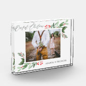 私たちの初めてのクリスマスホリすてきー写真 フォトブロック (左)