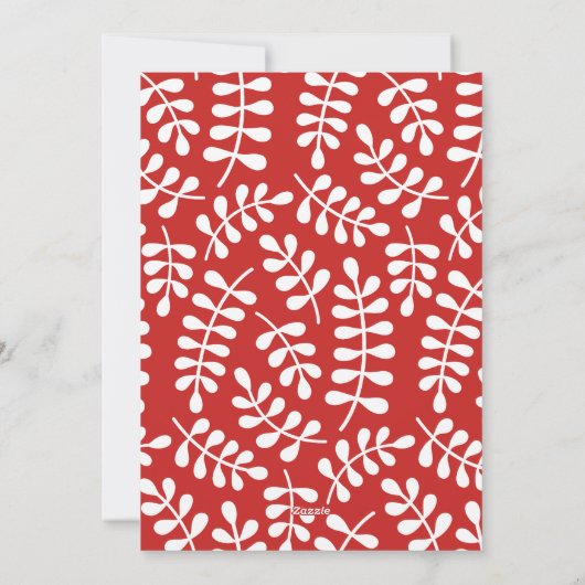 私たちの初めてのクリスマスホリデーフォトカード シーズンカード (裏面)