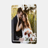 私たちの初めてのクリスマスミスター・アンド・ミセス・メタル・オーナメント メタルオーナメント (正面左)