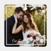 私たちの初めてのクリスマスミスター・アンド・ミセス・メタル・オーナメント メタルオーナメント (正面)