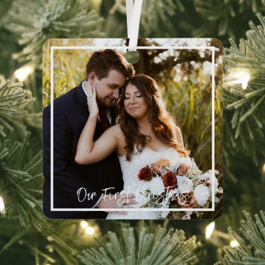 私たちの初めてのクリスマスミスター・アンド・ミセス・メタル・オーナメント メタルオーナメント (インサイチュ)