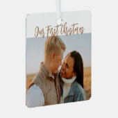 私たちの初めてのクリスマスミスター・アンド・ミセス・メタル・オーナメント メタルオーナメント (正面右)