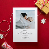 私たちの初めてのクリスマスミスター&ミセス2つの写真 シーズンカード