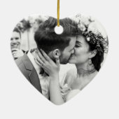 私たちの初めてのクリスマスミセス・フォト セラミックオーナメント (裏面)