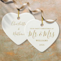 私たちの初めてのクリスマスミセス・金ゴールド署名スクリプト