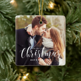 「私たちの初めてのクリスマスモダン」 セラミックオーナメント