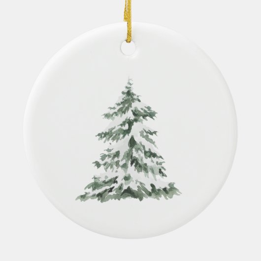 私たちの初めてのクリスマス一緒にホットココアギフト セラミックオーナメント (裏面)