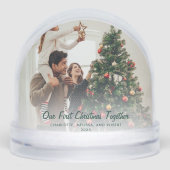 私たちの初めてのクリスマス一緒に写真カスタム (正面)