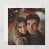 私たちの初めてのクリスマス乾植物広場の写真 シーズンカード (裏面)