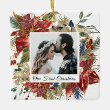 私たちの初めてのクリスマス写真エレガントフローラ