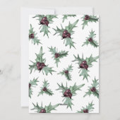 私たちの初めてのクリスマス写真ホリー新婚クリスマス シーズンカード (裏面)