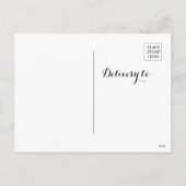 私たちの初めてのクリスマス写真Mr. & Mrs. Newlyweds  シーズンポストカード (裏面)