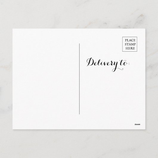 私たちの初めてのクリスマス写真Mr. & Mrs. Newlyweds シーズンポストカード (裏面)