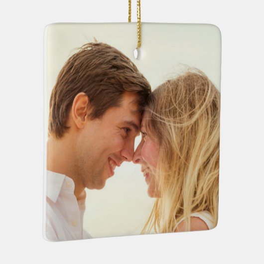 私たちの初めてのクリスマス婚約したの喜ばしい贈り物 セラミックオーナメント (右)