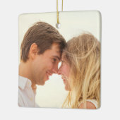 私たちの初めてのクリスマス婚約したの喜ばしい贈り物 セラミックオーナメント (左)