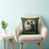 私たちの初めてのクリスマス婚約したエレガント金ゴールドシダ クッション (椅子)