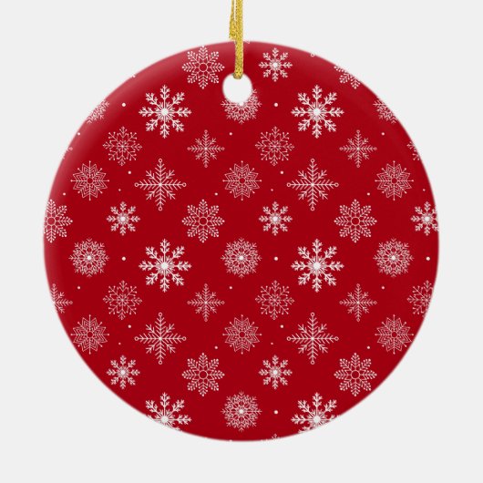 私たちの初めてのクリスマス婚約したフォトレッド セラミックオーナメント (裏面)