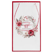 私たちの初めてのクリスマス婚約したリース スモールペーパーバッグ (裏面)