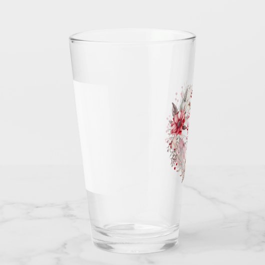 私たちの初めてのクリスマス婚約したリース タンブラーグラス (右)