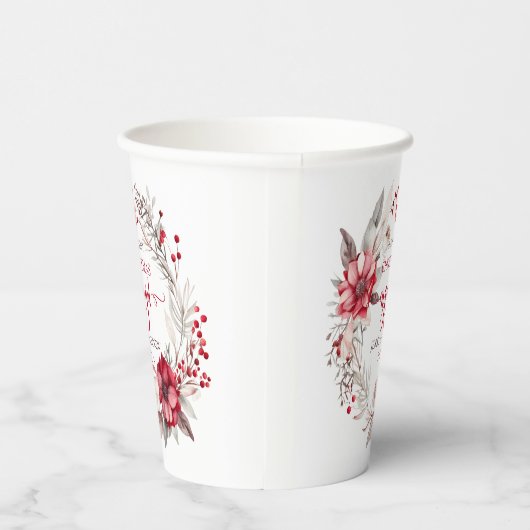 私たちの初めてのクリスマス婚約したリース 紙コップ (右)