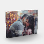 私たちの初めてのクリスマス婚約記念写真ブロック フォトブロック (左)