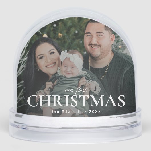 私たちの初めてのクリスマス家族の写真 (正面)