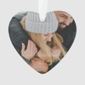 私たちの初めてのクリスマス手書写真 オーナメント (裏面)