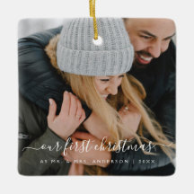 私たちの初めてのクリスマス手書写真