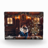 私たちの初めてのクリスマス新婚カップル フォトブロック (正面)