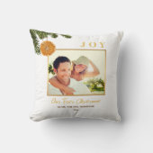 私たちの初めてのクリスマス新婚モダンシンプルオレンジ クッション (正面)