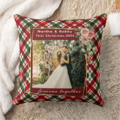私たちの初めてのクリスマス新婚写真 クッション (ブランケット)