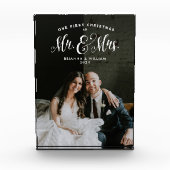 私たちの初めてのクリスマス新婚夫婦 写真ブロック フォトブロック (正面)