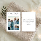 私たちの初めてのクリスマス新着ビーチサンセット3写真 シーズンカード