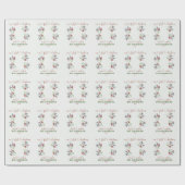 私たちの初めてのクリスマス書道休日の写真 ラッピングペーパー (フラット)