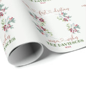 私たちの初めてのクリスマス書道休日の写真 ラッピングペーパー (ロールコーナー)