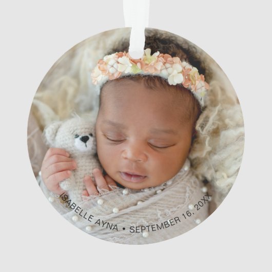 私たちの初めてのクリスマス祖父母の冬の緑 オーナメント (裏面)